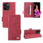 For OPPO Reno9 / Reno9 Pro 5G Magnetic Clasp Leather Phone Case(Red)