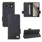 For Google Pixel 7a Magnetic Clasp Leather Phone Case(Black)