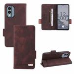 For Nokia X30 5G Magnetic Clasp Leather Phone Case(Brown)