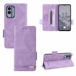 For Nokia X30 5G Magnetic Clasp Leather Phone Case(Purple)