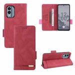 For Nokia X30 5G Magnetic Clasp Leather Phone Case(Red)