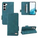 For Samsung Galaxy S23 5G Magnetic Clasp Leather Phone Case(Green)