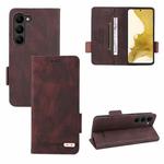 For Samsung Galaxy S23+ 5G Magnetic Clasp Leather Phone Case(Brown)