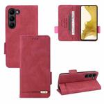 For Samsung Galaxy S23+ 5G Magnetic Clasp Leather Phone Case(Red)