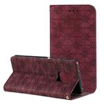 For Xiaomi Redmi Note 9 Pro Lucky Flowers Embossing Pattern Magnetic Horizontal Flip Leather Case with Holder & Card Slots(Wine Red)