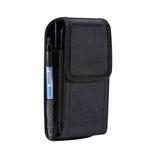 For 6.5-6.9 inch Smartphones Vertical Double Grid Oxford Cloth Phone Case(Black)