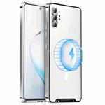 For Samsung Galaxy Note10+ MagSafe Magnetic Frosted Metal Phone Case(Silver)