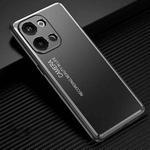 For OPPO Reno9 Pro Frosted Metal Phone Case(Black)