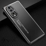 For Honor 80 Frosted Metal Phone Case(Black)