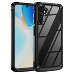 For Samsung Galaxy A14 5G Soft TPU Clear PC Shockproof Phone Case(Black)