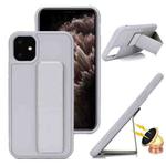 For iPhone 11 Pro Max Skin Feel Wrist Holder Phone Case(Grey)