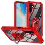 For Samsung Galaxy A14 5G TPU + PC Lens Protection Phone Case with Ring Holder(Red)