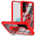 For Samsung Galaxy S23+ 5G TPU + PC Lens Protection Phone Case with Ring Holder(Red)