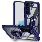 For Samsung Galaxy S23 5G TPU + PC Lens Protection Phone Case with Ring Holder(Blue)