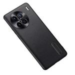 For vivo X90 Pro Folding Holder Plain Leather Phone Case(Black)