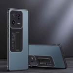 For Xiaomi 13 Pro Frosted Holder Phone Case(Sea Blue Grey)