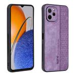 For Huawei Enjoy 50z / nova Y61 AZNS 3D Embossed Skin Feel Phone Case(Purple)