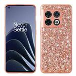 For OnePlus Ace Pro / 10T Glitter Powder Shockproof TPU Phone Case(Rose Gold)