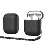 For AirPods 2 / 1 DUX DUCIS Wireless Earphone Protective Case(Black)