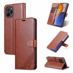 For Huawei Enjoy 50z / nova Y61 AZNS Sheepskin Texture Flip Leather Phone Case(Brown)