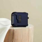 For AirPods 3 Eagle Shockproof Earphone Protective Case with Switch(Royal Blue)