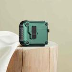 For AirPods 3 Eagle Shockproof Earphone Protective Case with Switch(Green)