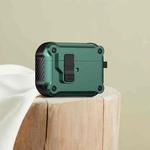 For AirPods Pro 2 Eagle Shockproof Earphone Protective Case with Switch(Green)