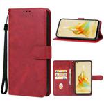 For OPPO Reno8 T 4G / CPH2481 Leather Phone Case(Red)