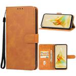 For OPPO Reno8 T 4G / CPH2481 Leather Phone Case(Brown)