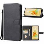For OPPO Reno8 T 4G / CPH2481 Leather Phone Case(Black)