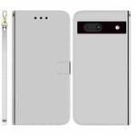 For Google Pixel 7a Imitated Mirror Surface Flip Leather Phone Case(Silver)
