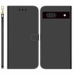 For Google Pixel 7a Imitated Mirror Surface Flip Leather Phone Case(Black)