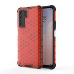 For Huawei nova 7 SE Shockproof Honeycomb PC + TPU Protective Case(Red)