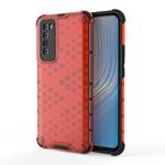 For Huawei nova 7 5G Shockproof Honeycomb PC + TPU Protective Case(Red)