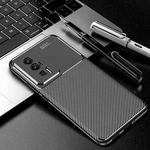 For Xiaomi Redmi K60 Carbon Fiber Texture Shockproof TPU Phone Case(Black)