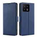 For Xiaomi 13 Ultra-thin Voltage Side Buckle Leather Phone Case(Blue)