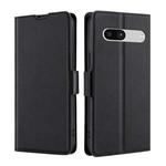 For Google Pixel 7a Ultra-thin Voltage Side Buckle Leather Phone Case(Black)