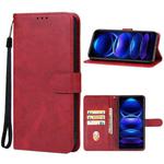 For Xiaomi Redmi Note 12 Pro+ Global Leather Phone Case(Red)