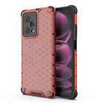 For Xiaomi Poco X5 Shockproof Honeycomb PC + TPU Phone Case(Red)