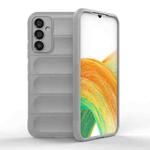 For Samsung Galaxy A34 5G Magic Shield TPU + Flannel Phone Case(Grey)