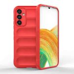 For Samsung Galaxy A34 5G Magic Shield TPU + Flannel Phone Case(Red)