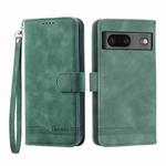 For Google Pixel 7 Dierfeng Dream Line TPU + PU Leather Phone Case(Green)