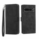 For Google Pixel 7 Pro Dierfeng Dream Line TPU + PU Leather Phone Case(Black)