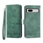 For Google Pixel 7a Dierfeng Dream Line TPU + PU Leather Phone Case(Green)