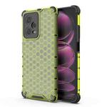 For Xiaomi Poco X5 Pro Shockproof Honeycomb PC + TPU Phone Case(Green)