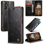 For Samsung Galaxy A14 5G CaseMe 003 Crazy Horse Texture Leather Phone Case(Coffee)