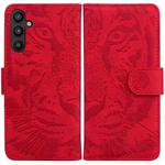 For Tecno Pova 4 Pro Tiger Embossing Pattern Flip Leather Phone Case(Red)