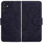 For Samsung Galaxy A34 5G Tiger Embossing Pattern Flip Leather Phone Case(Black)