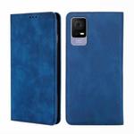 For TCL 405 / 406 / 408 Skin Feel Magnetic Horizontal Flip Leather Phone Case(Blue)