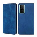 For Xiaomi Redmi K60E Skin Feel Magnetic Horizontal Flip Leather Phone Case(Blue)